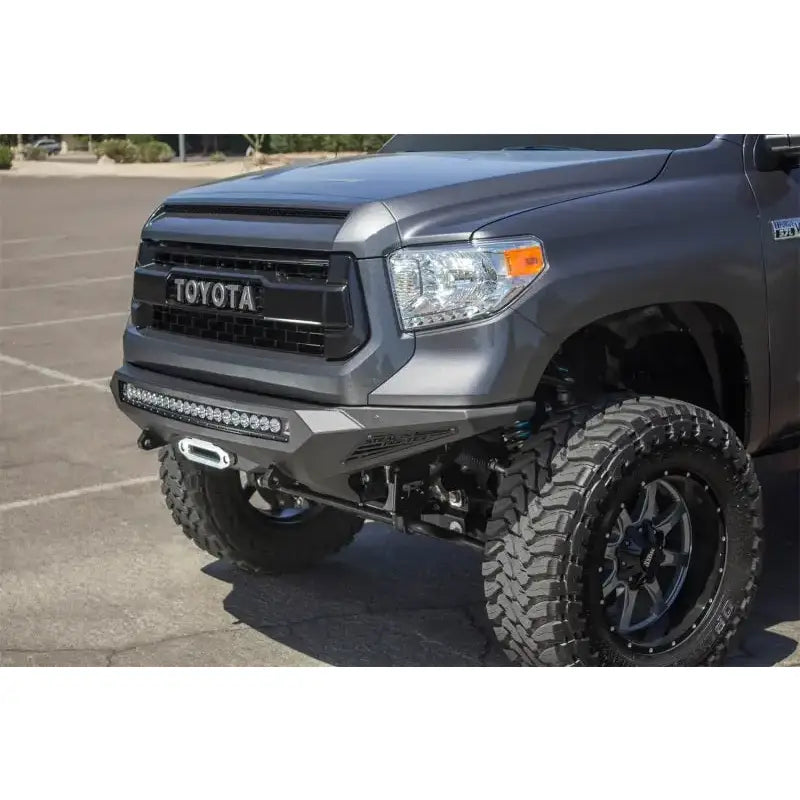 Addictive Desert Designs 2014+ Toyota Tundra Stealth Fighter Front Bumper w/Winch Mount & Sensors - F741422860103