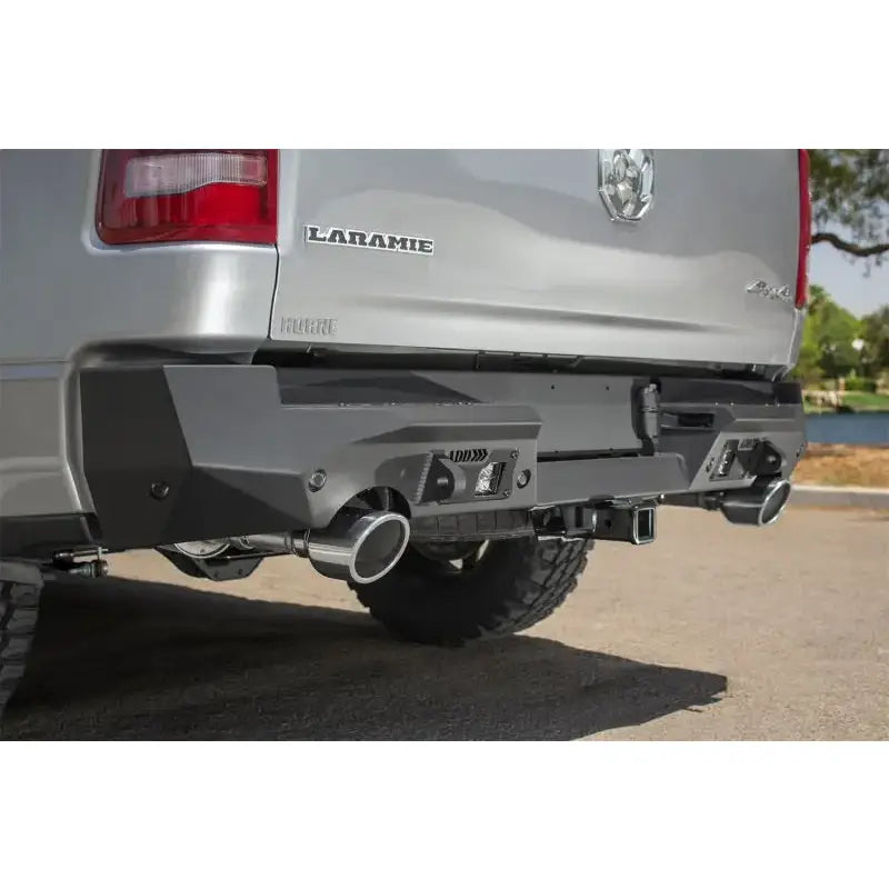 Rear bumper for Ram 1500 Hammer Stealth Fighter with 6 sensor cutouts