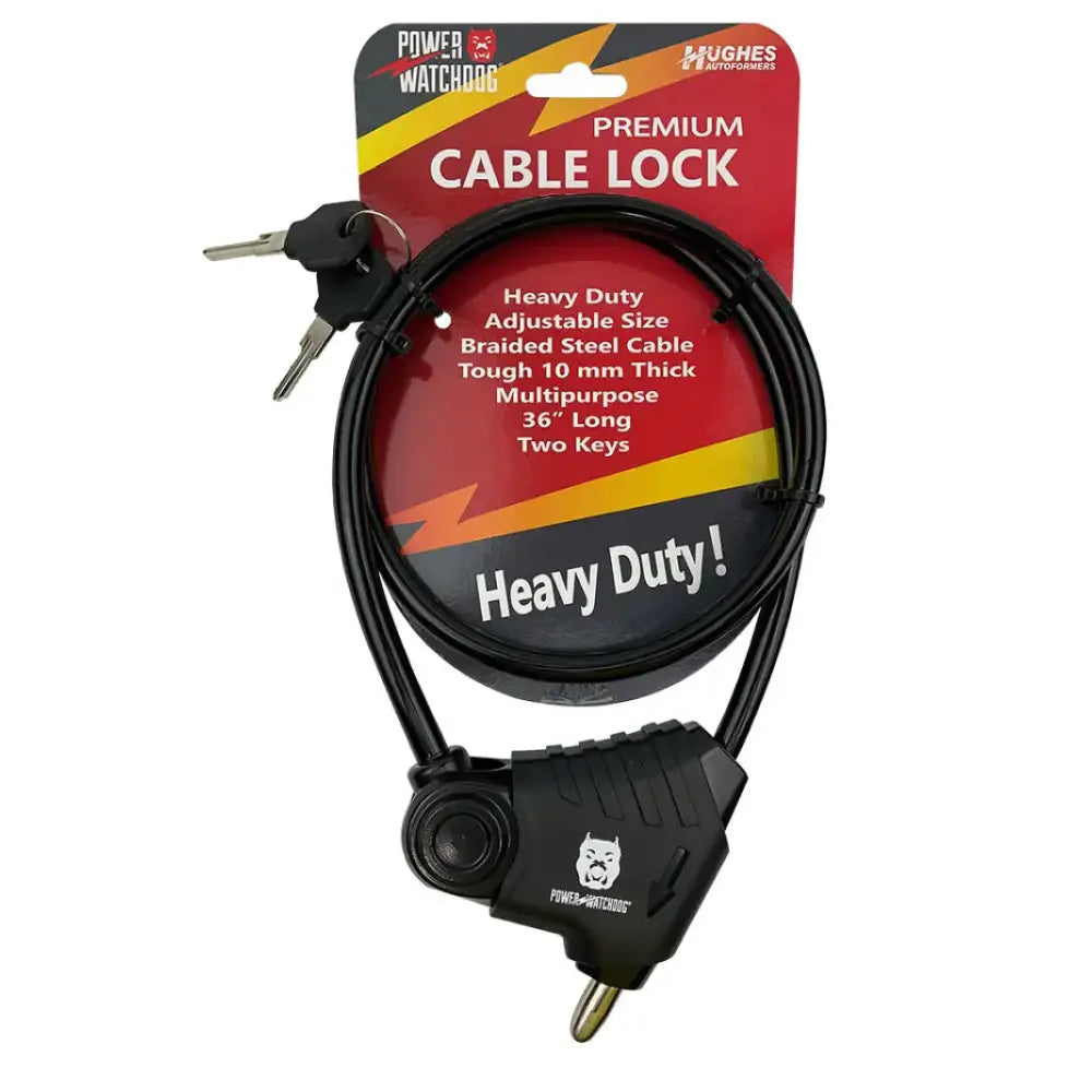 ADJLOCK Hughes Auto Adjustable Heavy Duty Lock - Cable