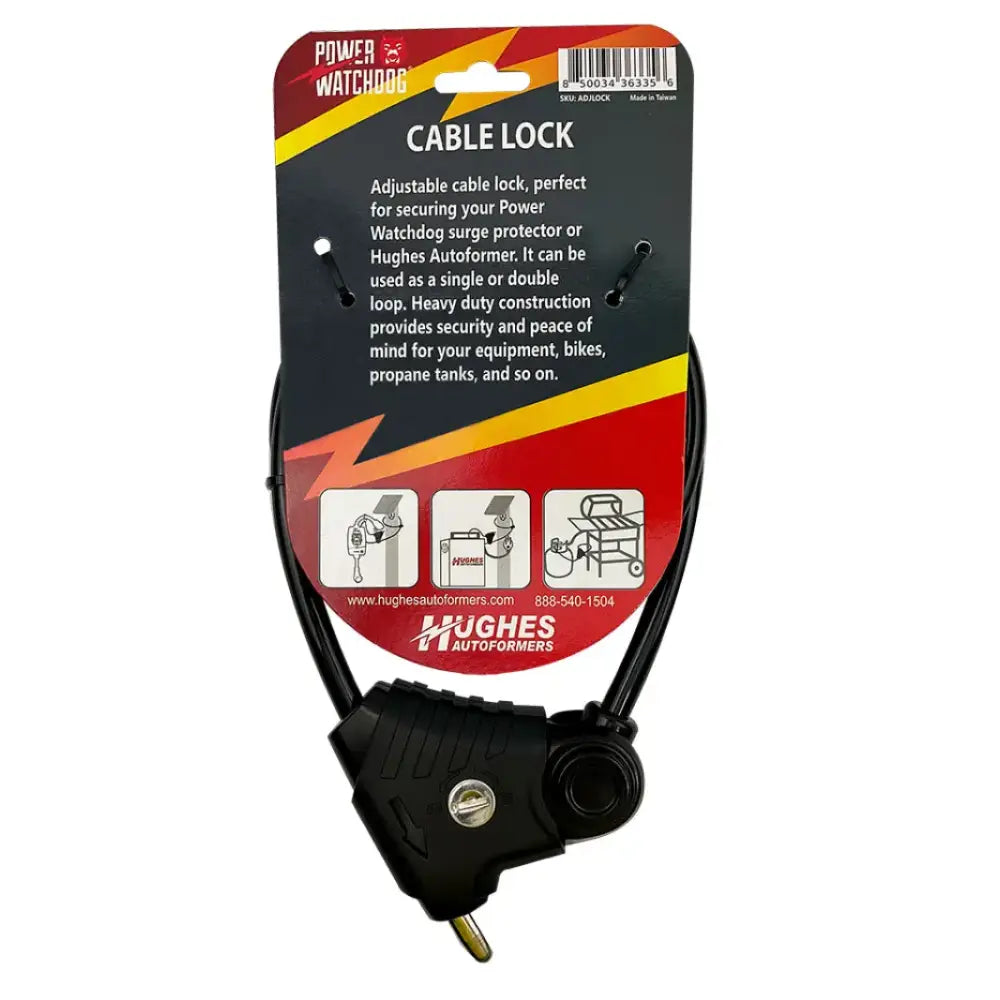 ADJLOCK Hughes Auto Adjustable Heavy Duty Lock - Cable