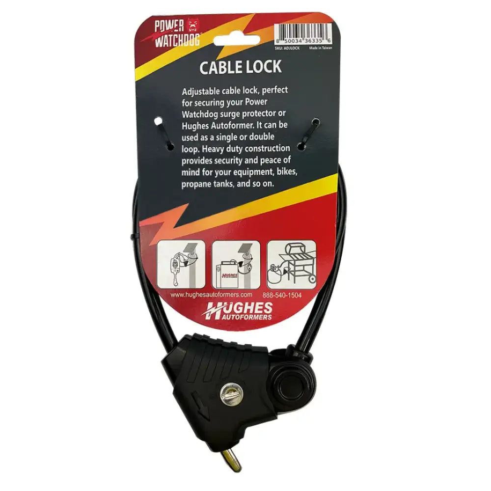 ADJLOCK Hughes Auto Adjustable Heavy Duty Lock - Cable