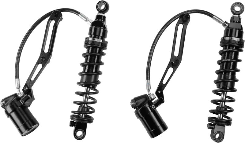 Touring Remote Res Shocks 14" Std Weight Billet Bracket - HARDDRIVE