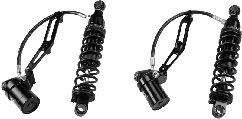 Touring Remote Res Shocks 14" Std Weight Billet Bracket - HARDDRIVE