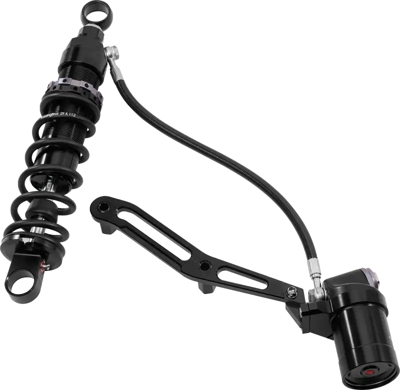 Touring Remote Res Shocks 14" Std Weight Billet Bracket - HARDDRIVE