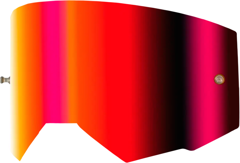 Single Lens W/ Post Adult W/ Light Red Mirror/Amber Lens - FLY RACING