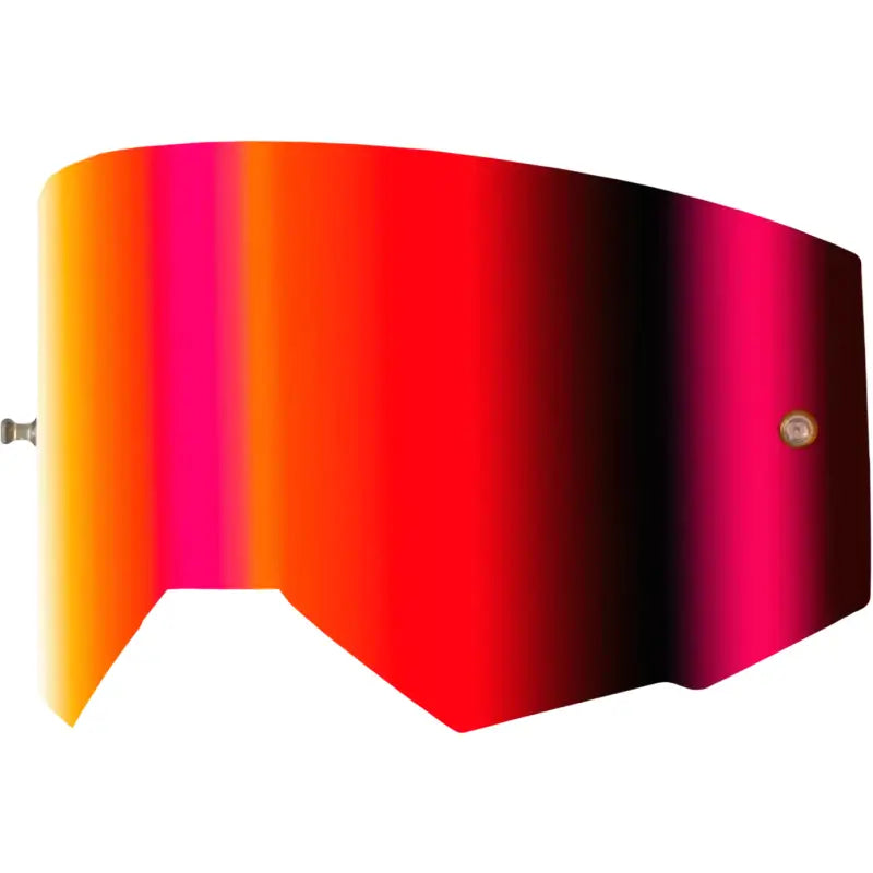 Single Lens W/ Post Adult W/ Light Red Mirror/Amber Lens - FLY RACING