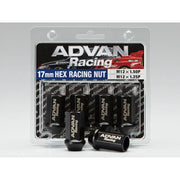 Advan V0264 Advan Lug Nut 12X1.5 (Black) - 4 Pack
