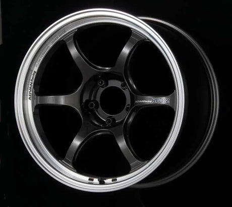 Advan RG-D2 15x7.0 +30 4-100 Machining & Black Gunmetallic Wheel 