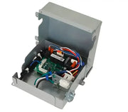 Open electrical control box showing wiring for Advanced Rvc Control Unit for enhanced vehicle performance