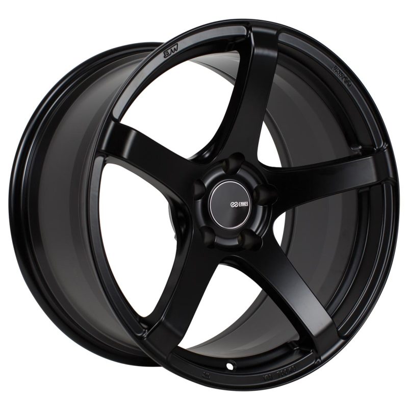 Enkei 476-780-6535BK Enkei Kojin 17x8 35mm Offset 5x114.3 Bolt Pattern 72.6mm Bore Dia Matte Silver Wheel