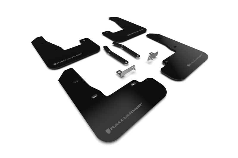 Rally Armor MF59-UR-BLK/GRY Rally Armor 2019+ Hyundai Elantra N Line UR Black Mud Flap w/ Grey Logo