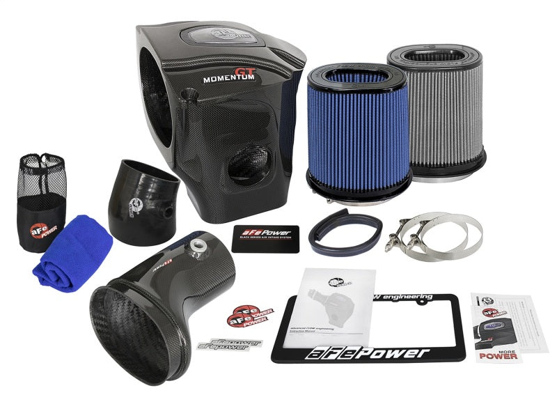 aFe 52-72205-CF aFe Momentum GT Black Series Carbon Fiber CAIS 2017 Dodge Challenger/Charger SRT Hellcat V8-6.2L(sc)