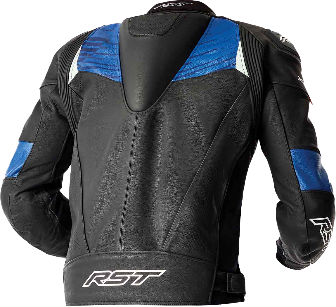 Tractech Evo D3o Jacket Blk/Blue Leather Sm