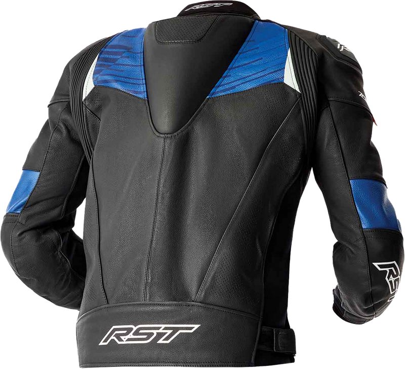 Tractech Evo D3o Jacket Blk/Blue Leather Xl