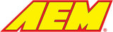 Yellow and red AEM logo on AEM 04-07 Acura TL cold air intake system
