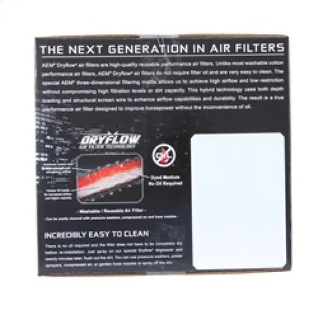 Air filter packaging for AEM Cold Air Intake for Acura TL 04-07 and TL-S