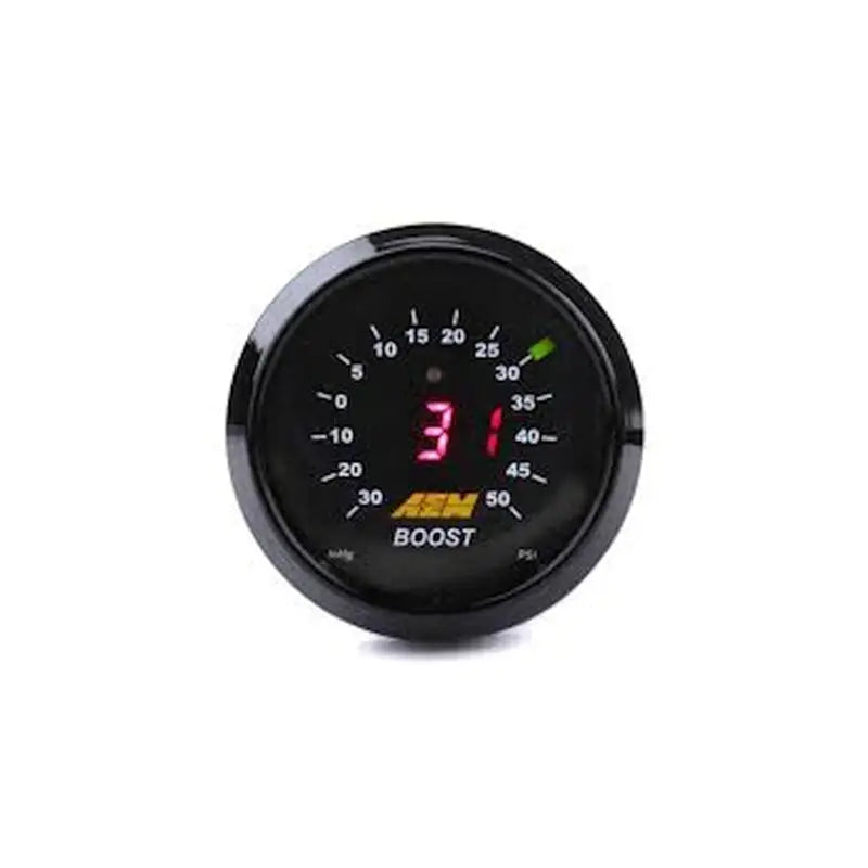 AEM 30-4408 AEM 52mm Boost Digital Gauge -30-50psi