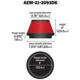 AEM 6 inch x 4 inch DryFlow Tapered Conical Air Filter 