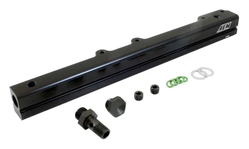 AEM AEM 96-00 Civic CX/DX/LX/EX & 96-97 Del Sol S/Si Black Fuel Rail
