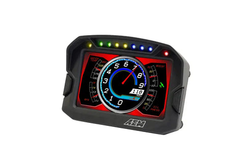AEM CD-5LG Carbon Logging Digital Dash Display w/ Internal 10Hz GPS & Antenna - Truck Automotive