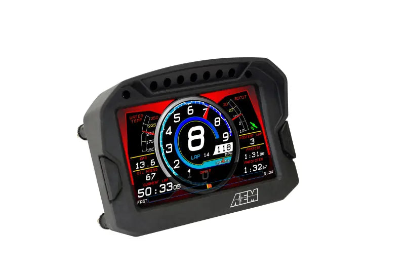 AEM CD-5LG Carbon Logging Digital Dash Display w/ Internal 10Hz GPS & Antenna - Truck Automotive