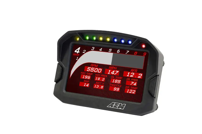 AEM CD-5LG Carbon Logging Digital Dash Display w/ Internal 10Hz GPS & Antenna - Truck Automotive