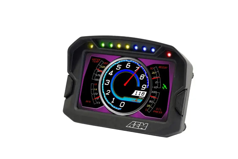 AEM CD-5LG Carbon Logging Digital Dash Display w/ Internal 10Hz GPS & Antenna - Truck Automotive