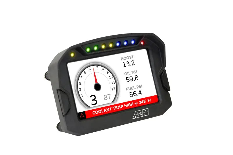 AEM CD-5LG Carbon Logging Digital Dash Display w/ Internal 10Hz GPS & Antenna - Truck Automotive