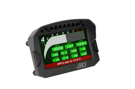 AEM CD-5LG Carbon Logging Digital Dash Display w/ Internal 10Hz GPS & Antenna - Truck Automotive
