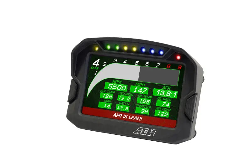 AEM CD-5LG Carbon Logging Digital Dash Display w/ Internal 10Hz GPS & Antenna - Truck Automotive