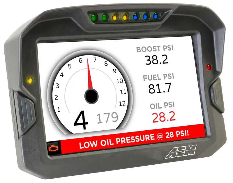 AEM CD-7 Non Logging GPS Enabled Race Dash Carbon Fiber Digital Display w/o VDM (CAN Input Only) 