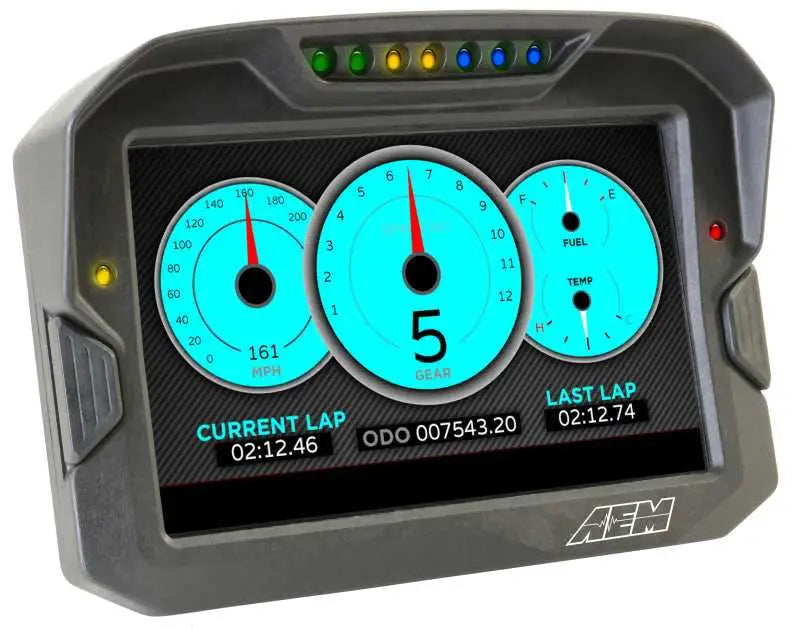 AEM CD-7 Non Logging GPS Enabled Race Dash Carbon Fiber Digital Display w/o VDM (CAN Input Only) 