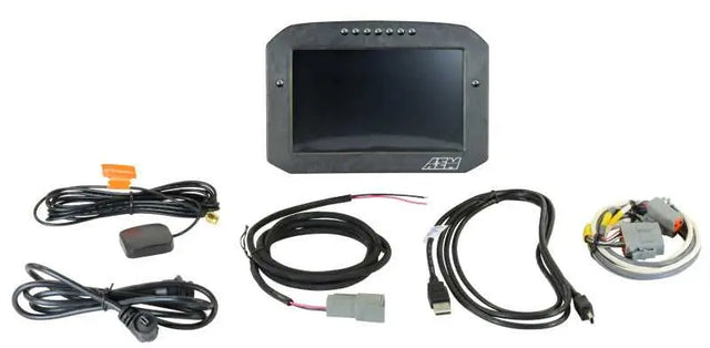 AEM AEM CD-7LG Carbon Logging Flush Digital Dash Display w/ Internal 20Hz GPS & Antenna