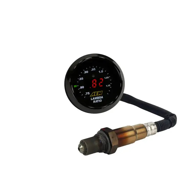 AEM Digital Wideband UEGO Gauge with Bosch LSU 4.9 sensor, ideal for RV, automotive, powersports, off-road, marine, exterior, truck accessories, interior, truck bed, RV parts, apparel, helmets, racing, riding, BMX.