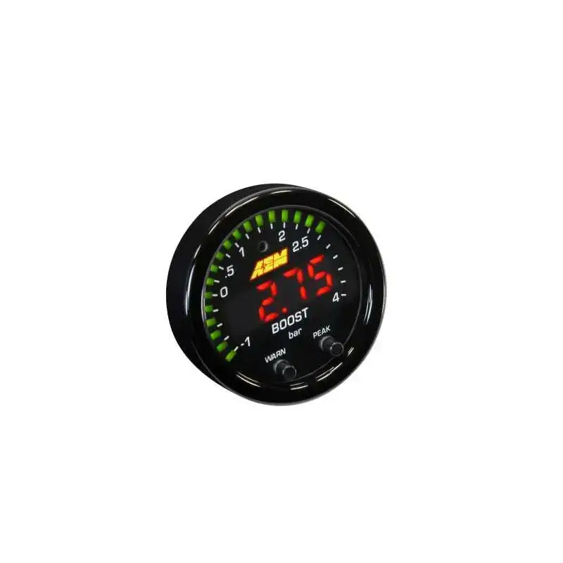 AEM X-Series Boost Pressure -30inHg 60psi Gauge Kit 