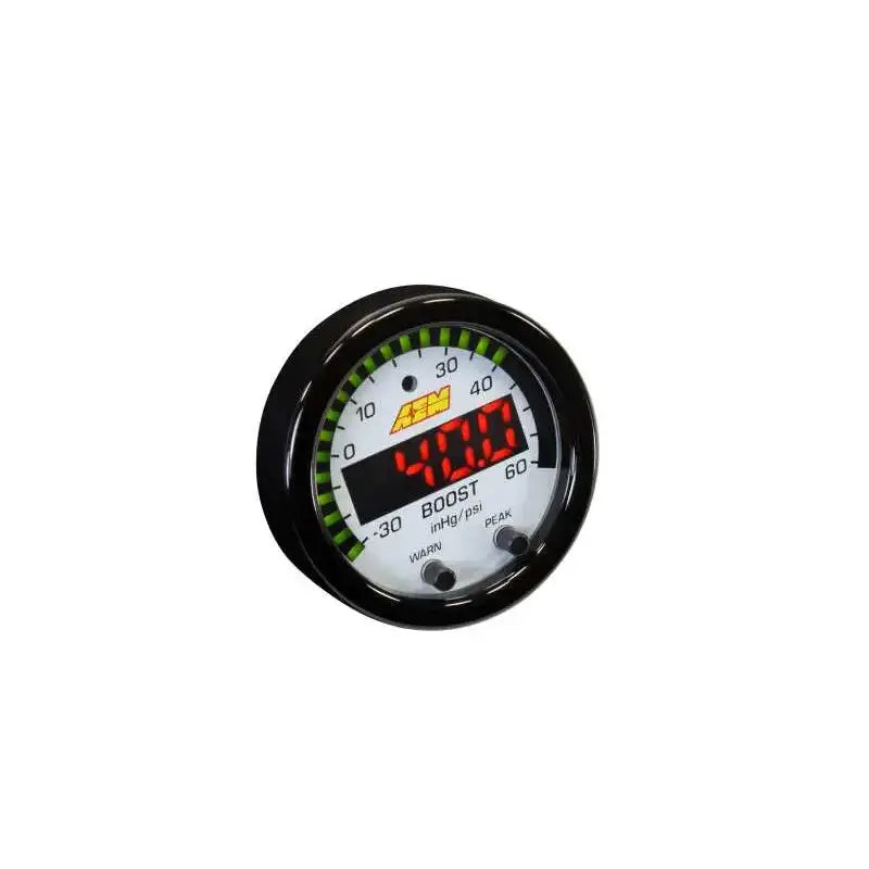 AEM X-Series Boost Pressure -30inHg 60psi Gauge Kit 