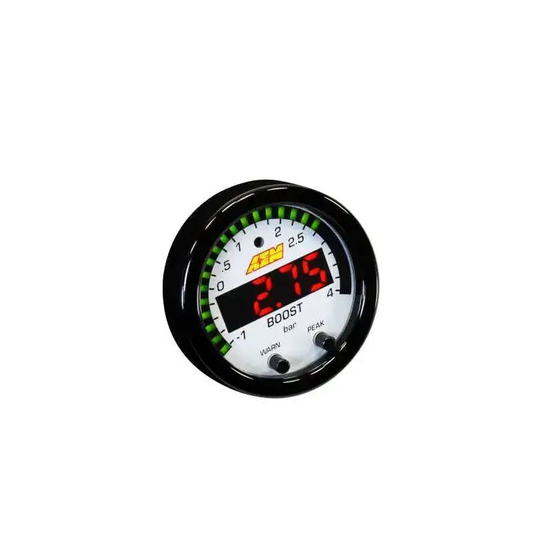 AEM X-Series Boost Pressure -30inHg 60psi Gauge Kit 