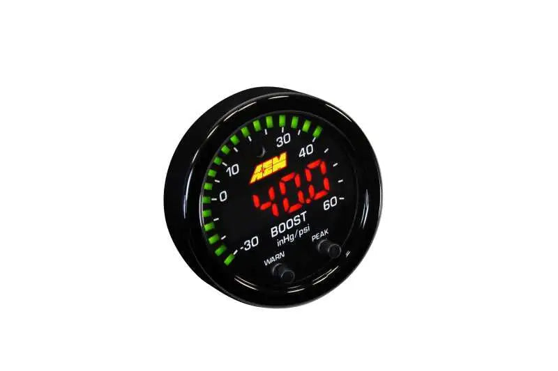 AEM X-Series Boost Pressure -30inHg 60psi Gauge Kit 