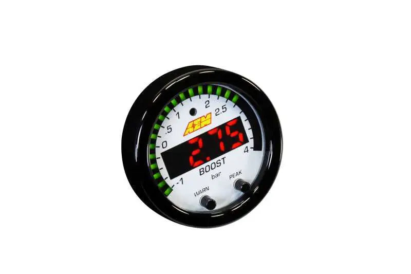 AEM X-Series Boost Pressure -30inHg 60psi Gauge Kit 