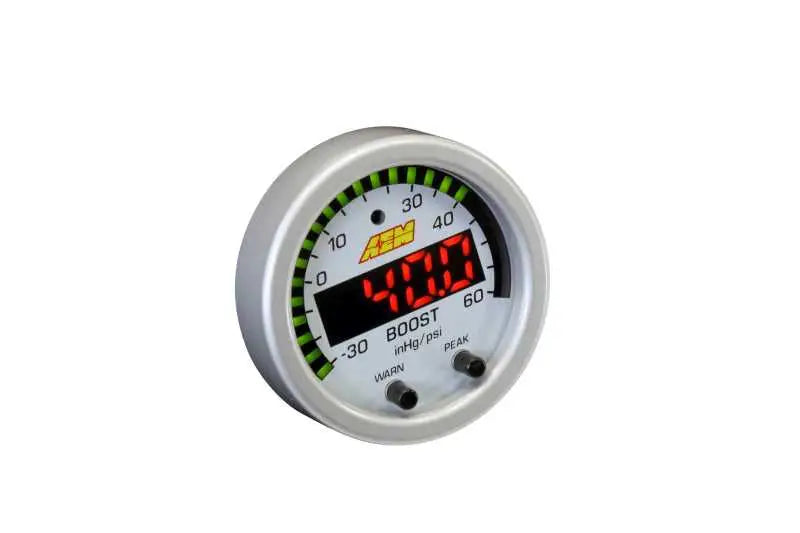 AEM X-Series Boost Pressure -30inHg 60psi Gauge Kit 