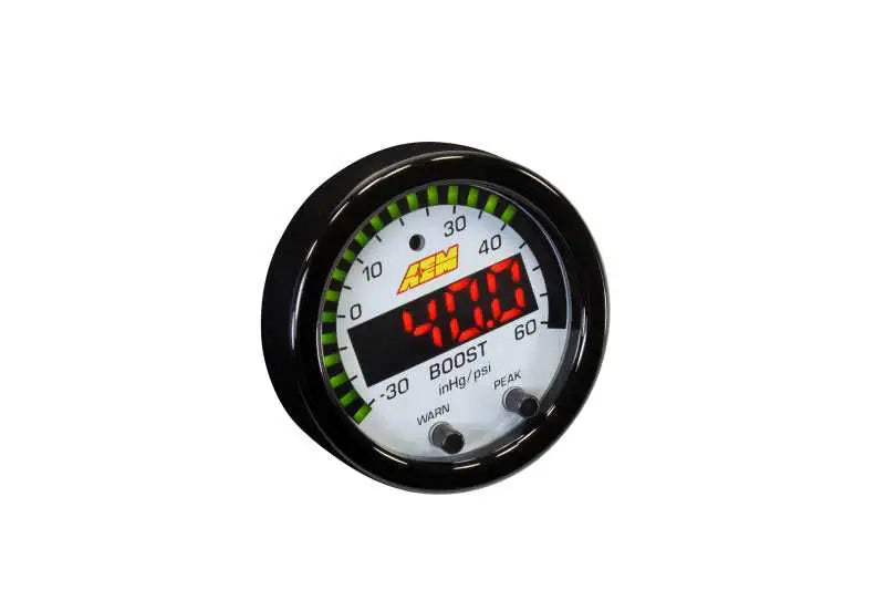 AEM X-Series Boost Pressure -30inHg 60psi Gauge Kit 