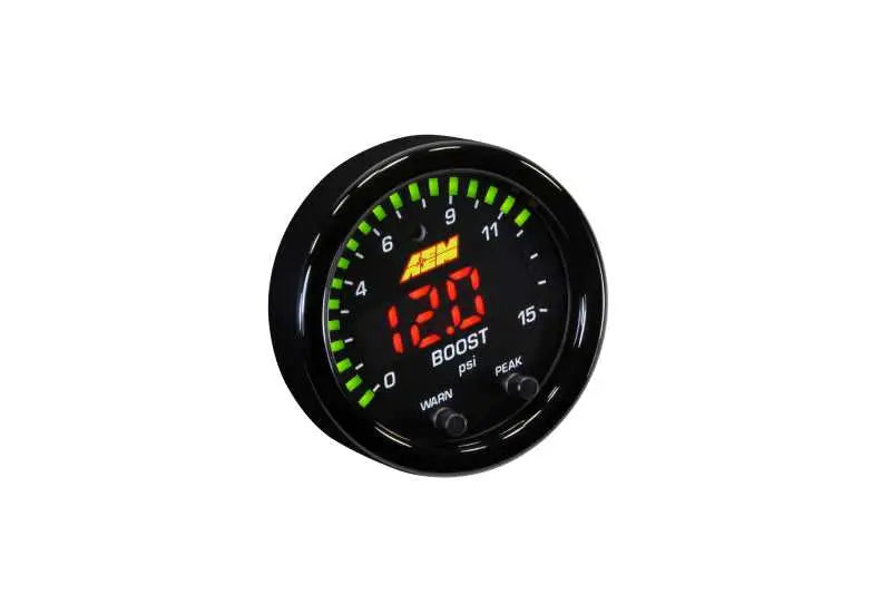 AEM X-Series Pressure 0-15psi Gauge Kit 
