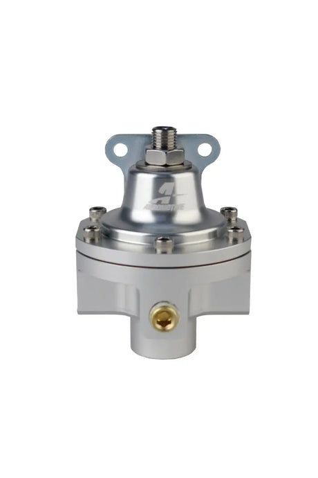 Silver fuel pressure bypass regulator for carbureted bypass setups in Aeromotive 3-Port unit