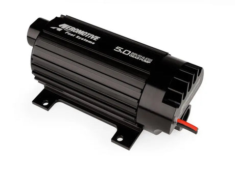 Aeromotive 5.0 Brushless Spur Gear External Fuel Pump w/ Mounting Feet - Truck & Automotive