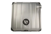 Silver fuel tank from Aeromotive Stealth Gen 2 for Chevy 340 fuel delivery upgrade