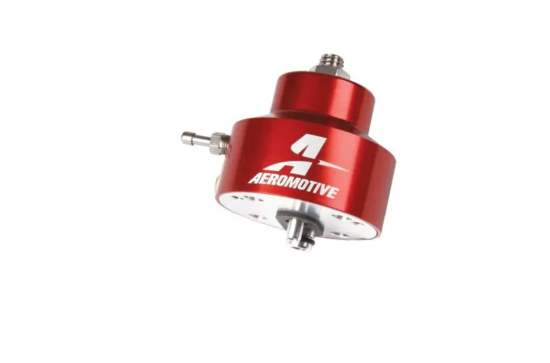 Aeromotive 86-93 Ford 5.0 Billet Adjustable Regulator in red.