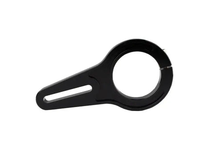 Black metal billet straight bracket for Aeromotive Belt Drive Pumps in durable design