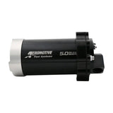 Black and silver Aeromotive Brushless Spur Gear In-Tank Fuel Pump with TVS Controller