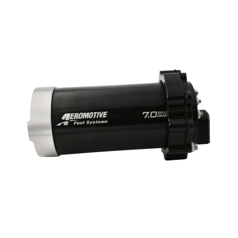 Black Aeromotive Brushless Spur Gear Fuel Pump for In-Tank 90 Degree Setup