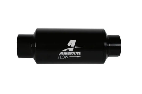 Aeromotive In-Line Filter 10AN with 10 Micron Microglass Element, Bright-Dip Black Finish, 2in OD.